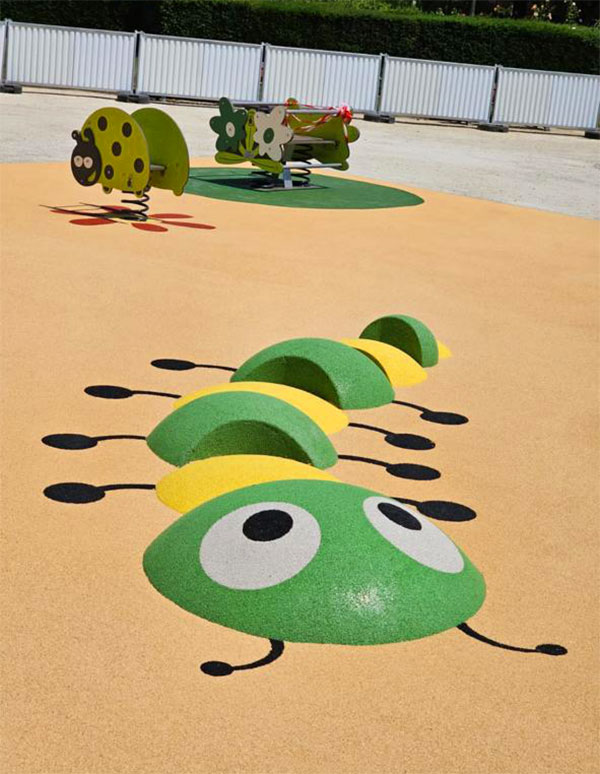 sol souple pour aires de jeux exterieur posé par amortisol